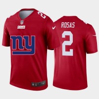 New York New York Giants #2 Aldrick Rosas Red Men's Nike Big Team Logo Vapor Limited NFL Jersey