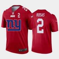 New York New York Giants #2 Aldrick Rosas Red Men's Nike Big Team Logo Player Vapor Limited NFL Jersey