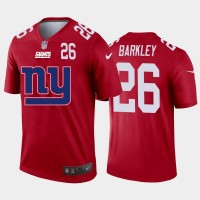 New York New York Giants #26 Saquon Barkley Red Men's Nike Big Team Logo Player Vapor Limited NFL Jersey