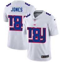 New York New York Giants #8 Daniel Jones White Men's Nike Team Logo Dual Overlap Limited NFL Jersey