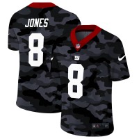 New York New York Giants #8 Daniel Jones Men's Nike 2020 Black CAMO Vapor Untouchable Limited Stitched NFL Jersey