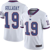 Nike New York Giants #19 Kenny Golladay White Men's Stitched NFL Limited Rush Jersey