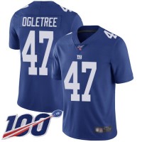 Nike New York Giants #47 Alec Ogletree Royal Blue Team Color Men's Stitched NFL 100th Season Vapor Limited Jersey