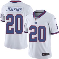 Nike New York Giants #20 Janoris Jenkins White Men's Stitched NFL Limited Rush Jersey