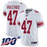 Nike New York Giants #47 Alec Ogletree White Men's Stitched NFL 100th Season Vapor Limited Jersey