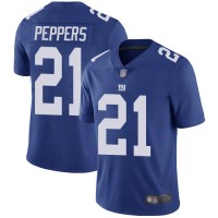 Nike New York Giants #21 Jabrill Peppers Royal Blue Team Color Men's Stitched NFL Vapor Untouchable Limited Jersey