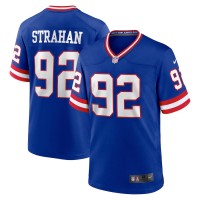 New York New York Giants #92 Michael Strahan Royal Nike Men's Classic Retired Player Game Jersey