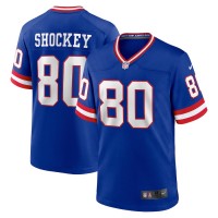 New York New York Giants #80 Jeremy Shockey Royal Nike Men's Classic Retired Player Game Jersey