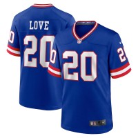 New York New York Giants #20 Julian Love Royal Nike Men's Classic Retired Player Game Jersey