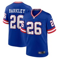 New York New York Giants #26 Saquon Barkley Royal Nike Men's Classic Retired Player Game Jersey