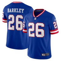 New York New York Giants #26 Saquon Barkley Nike Royal Classic Vapor Limited Player Jersey