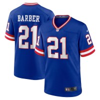New York New York Giants #21 Tiki Barber Royal Nike Men's Classic Retired Player Game Jersey