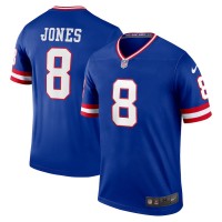 New York New York Giants #8 Daniel Jones Nike Men's Royal Classic Player Legend Jersey