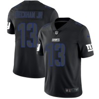 Nike New York Giants #13 Odell Beckham Jr Black Men's Stitched NFL Limited Rush Impact Jersey