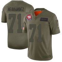 Nike New York Giants #71 Will Hernandez Camo Men's Stitched NFL Limited 2019 Salute To Service Jersey