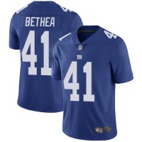 Nike New York Giants #41 Antoine Bethea Royal Blue Team Color Men's Stitched NFL Vapor Untouchable Limited Jersey