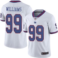 Nike New York Giants #99 Leonard Williams White Men's Stitched NFL Limited Rush Jersey