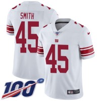 Nike New York Giants #45 Jaylon Smith White Men's Stitched NFL 100th Season Vapor Limited Jersey
