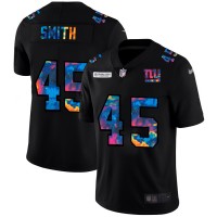 New York New York Giants #45 Jaylon Smith Men's Nike Multi-Color Black 2020 NFL Crucial Catch Vapor Untouchable Limited Jersey