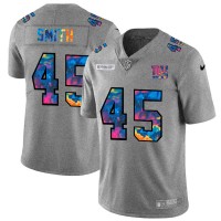 New York New York Giants #45 Jaylon Smith Men's Nike Multi-Color 2020 NFL Crucial Catch NFL Jersey Greyheather