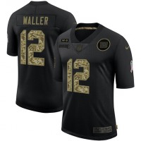 New York New York Giants #12 Darren Waller Men's Nike 2020 Salute To Service Camo Limited NFL Jersey Black