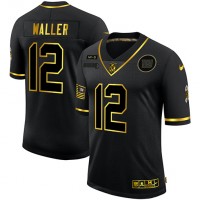 New York New York Giants #12 Darren Waller Men's Nike 2020 Salute To Service Golden Limited NFL Jersey Black