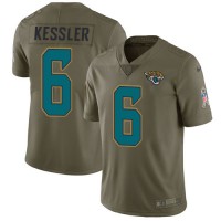 Nike Jacksonville Jaguars #6 Cody Kessler Olive Men's Stitched NFL Limited 2017 Salute To Service Jersey