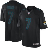 Nike Jacksonville Jaguars #7 Nick Foles Black Men's Stitched NFL Impact Limited Jersey