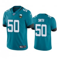 Nike Jacksonville Jaguars #50 Telvin Smith Teal 25th Anniversary Vapor Limited Stitched NFL 100th Season Jersey