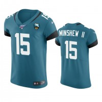 Jacksonville Jacksonville Jaguars #15 Gardner Minshew II Teal 25th Season Vapor Elite Stitched NFL Jersey