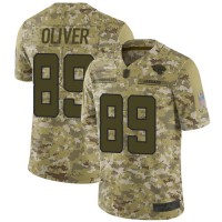 Nike Jacksonville Jaguars #89 Josh Oliver Camo Men's Stitched NFL Limited 2018 Salute To Service Jersey