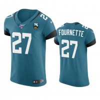 Jacksonville Jacksonville Jaguars #27 Leonard Fournette Teal 25th Season Vapor Elite Stitched NFL Jersey