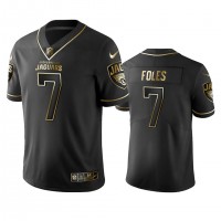 Jacksonville Jaguars #7 Nick Foles Men's Stitched NFL Vapor Untouchable Limited Black Golden Jersey