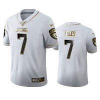 Jacksonville Jacksonville Jaguars #7 Nick Foles Men's Nike White Golden Edition Vapor Limited NFL 100 Jersey