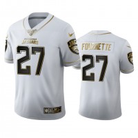 Jacksonville Jacksonville Jaguars #27 Leonard Fournette Men's Nike White Golden Edition Vapor Limited NFL 100 Jersey