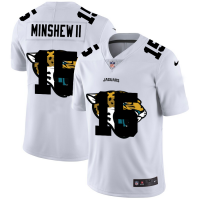Jacksonville Jacksonville Jaguars #15 Gardner Minshew II White Men's Nike Team Logo Dual Overlap Limited NFL Jersey