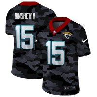 Jacksonville Jacksonville Jaguars #15 Gardner Minshew II Men's Nike 2020 Black CAMO Vapor Untouchable Limited Stitched NFL Jersey