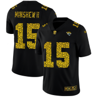 Jacksonville Jacksonville Jaguars #15 Gardner Minshew II Men's Nike Leopard Print Fashion Vapor Limited NFL Jersey Black