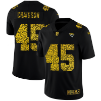 Jacksonville Jacksonville Jaguars #45 K'Lavon Chaisson Men's Nike Leopard Print Fashion Vapor Limited NFL Jersey Black