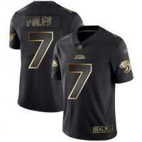 Nike Jacksonville Jaguars #7 Nick Foles Black/Gold Men's Stitched NFL Vapor Untouchable Limited Jersey