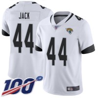 Nike Jacksonville Jaguars #44 Myles Jack White Men's Stitched NFL 100th Season Vapor Limited Jersey