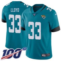 Nike Jacksonville Jaguars #33 Devin Lloyd Teal Green Alternate Men's Stitched NFL 100th Season Vapor Limited Jersey