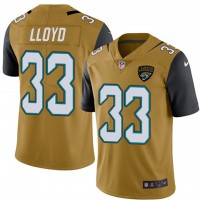 Nike Jacksonville Jaguars #33 Devin Lloyd Gold Men's Stitched NFL Limited Rush Jersey