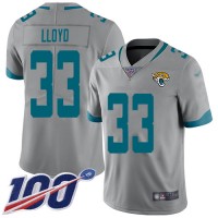 Nike Jacksonville Jaguars #33 Devin Lloyd Silver Men's Stitched NFL Limited Inverted Legend 100th Season Jersey
