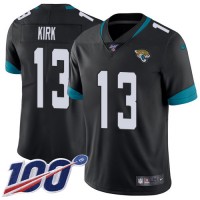 Nike Jacksonville Jaguars #13 Christian Kirk Black Team Color Men's Stitched NFL 100th Season Vapor Limited Jersey
