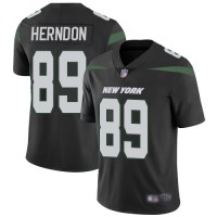 Nike New York Jets #89 Chris Herndon Black Alternate Men's Stitched NFL Vapor Untouchable Limited Jersey