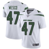 Nike New York Jets #47 Trevon Wesco White Men's Stitched NFL Vapor Untouchable Limited Jersey