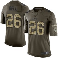 Nike New York Jets #26 Le'Veon Bell Green Men's Stitched NFL Limited 2015 Salute To Service Jersey