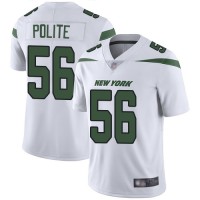 Nike New York Jets #56 Jachai Polite White Men's Stitched NFL Vapor Untouchable Limited Jersey