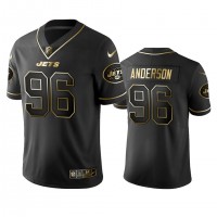 New York Jets #96 Henry Anderson Men's Stitched NFL Vapor Untouchable Limited Black Golden Jersey